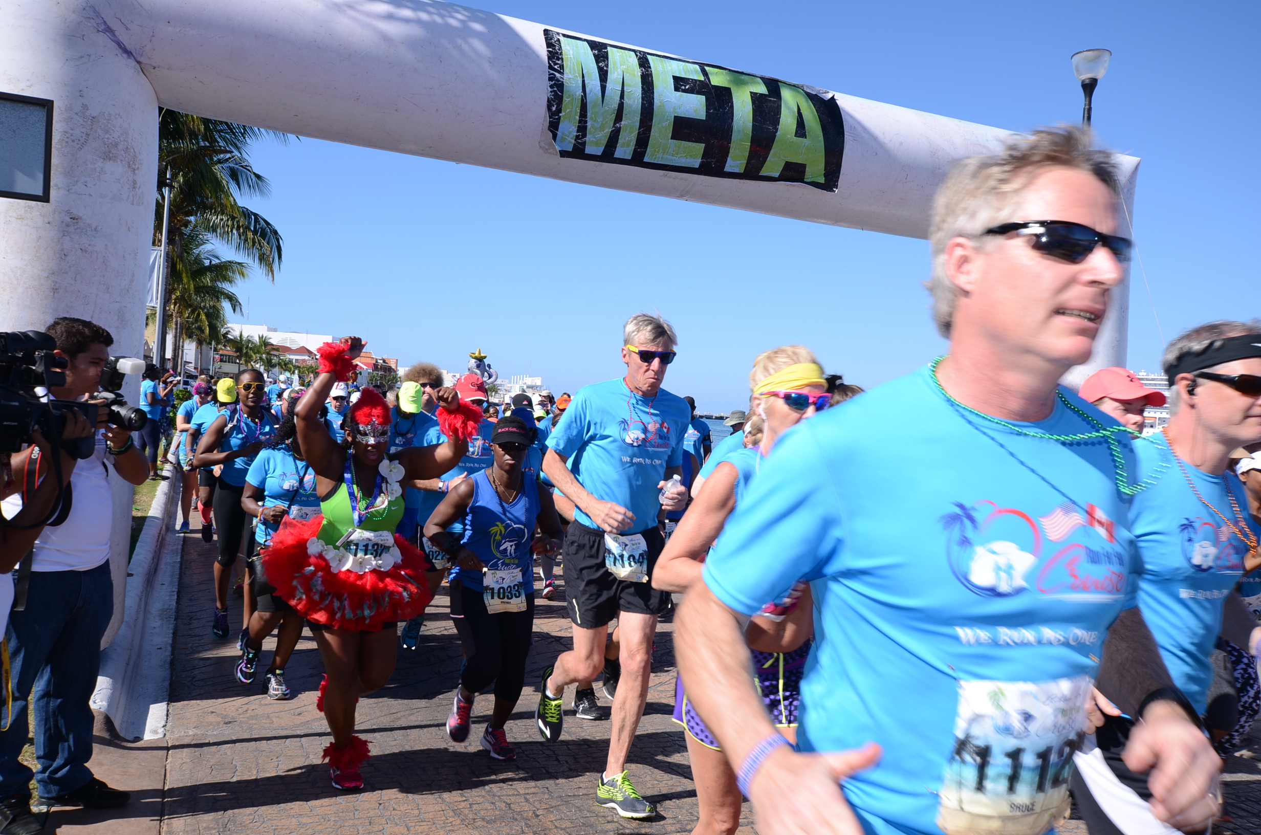 People running who are part of the running club